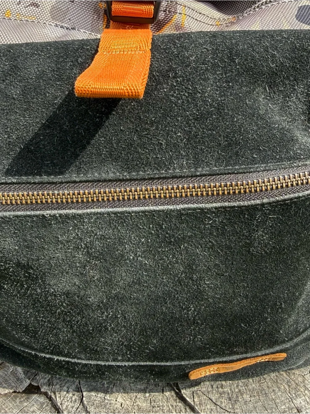 TUMI Dalston Roll Top orange, grey & black  Camouflage with Suede Front Pocket